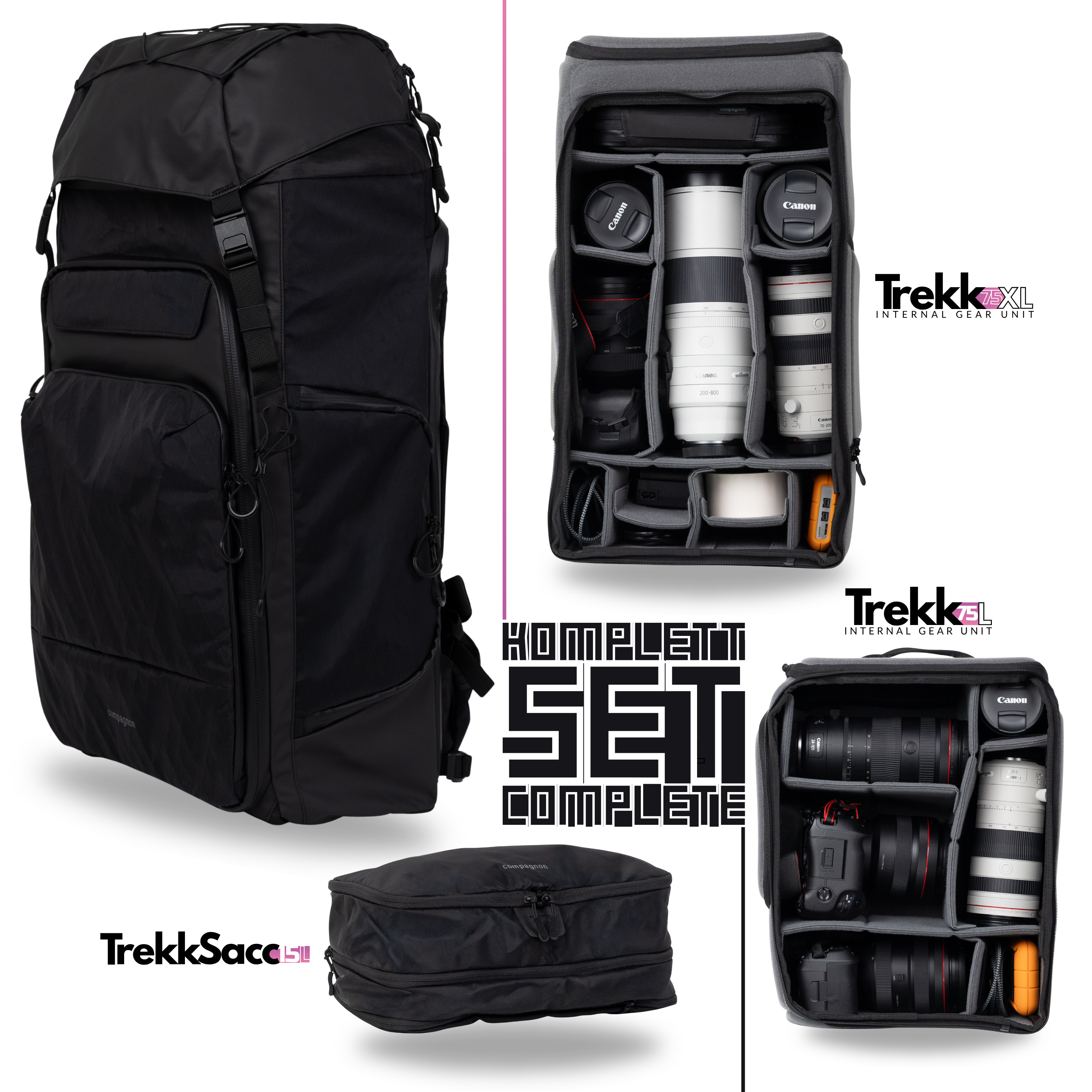 compagnon-element-trekkpack-75l-kamerarucksack-set image 2