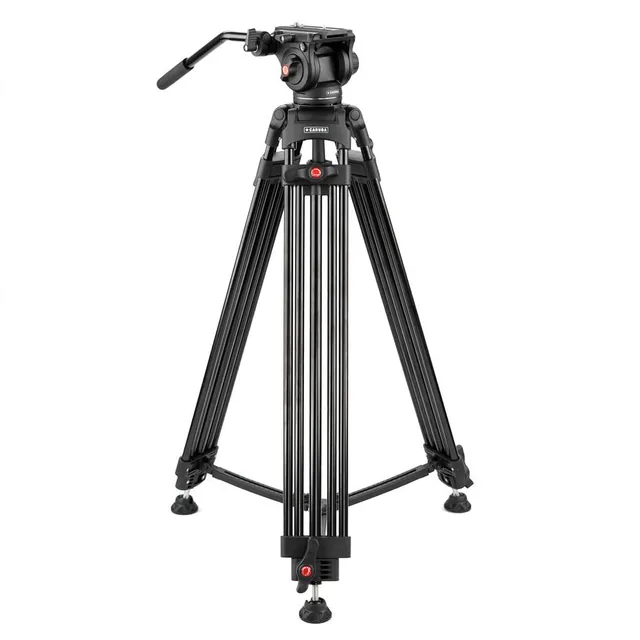 caruba-videostar180-videostativ-180-cm-mit-fluidkopf image 1