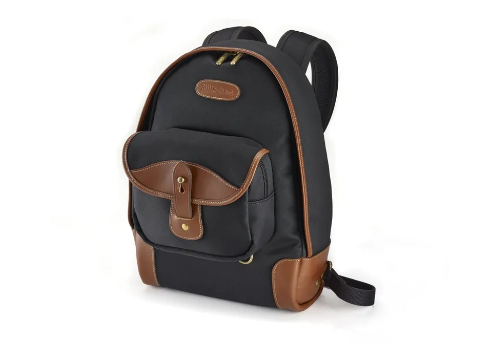 billingham-35-rucksack-kamera-burgundy-canvas-chocolate-leder image 1