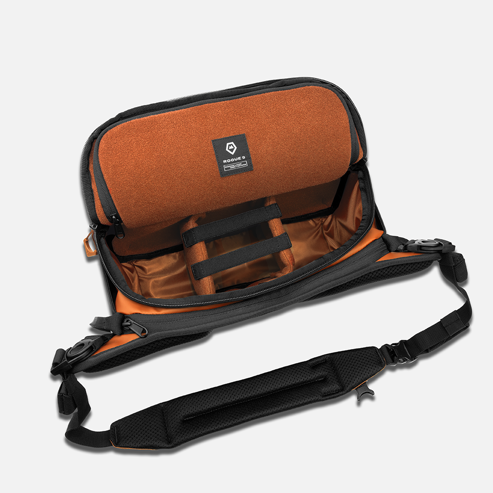 wandrd-rogue-9l-sling-v2-divider-sedona-orange-kameraeinsatz image 2
