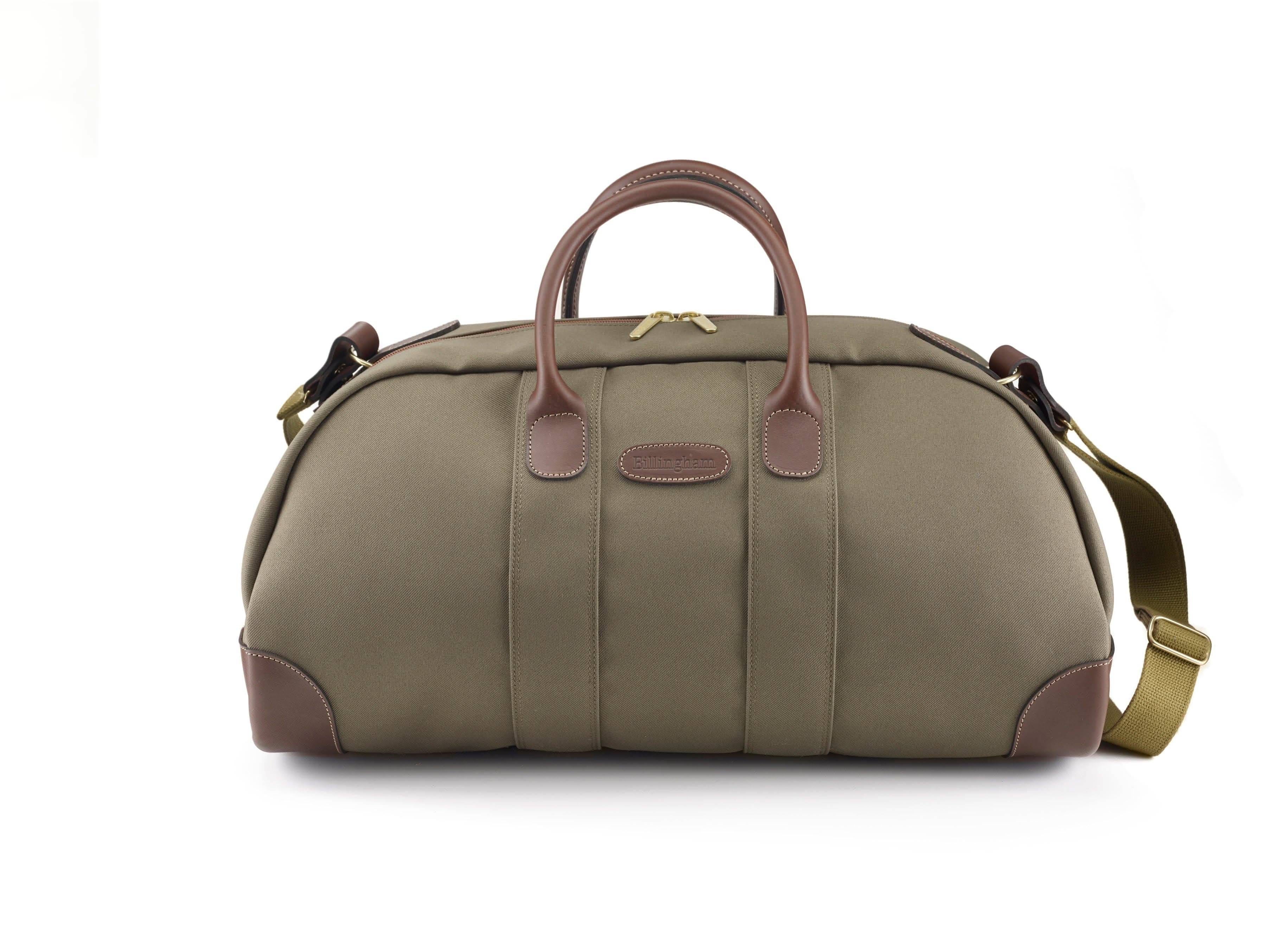 billingham-stowaway-weekender-reisetasche-khaki-chocolate image 4