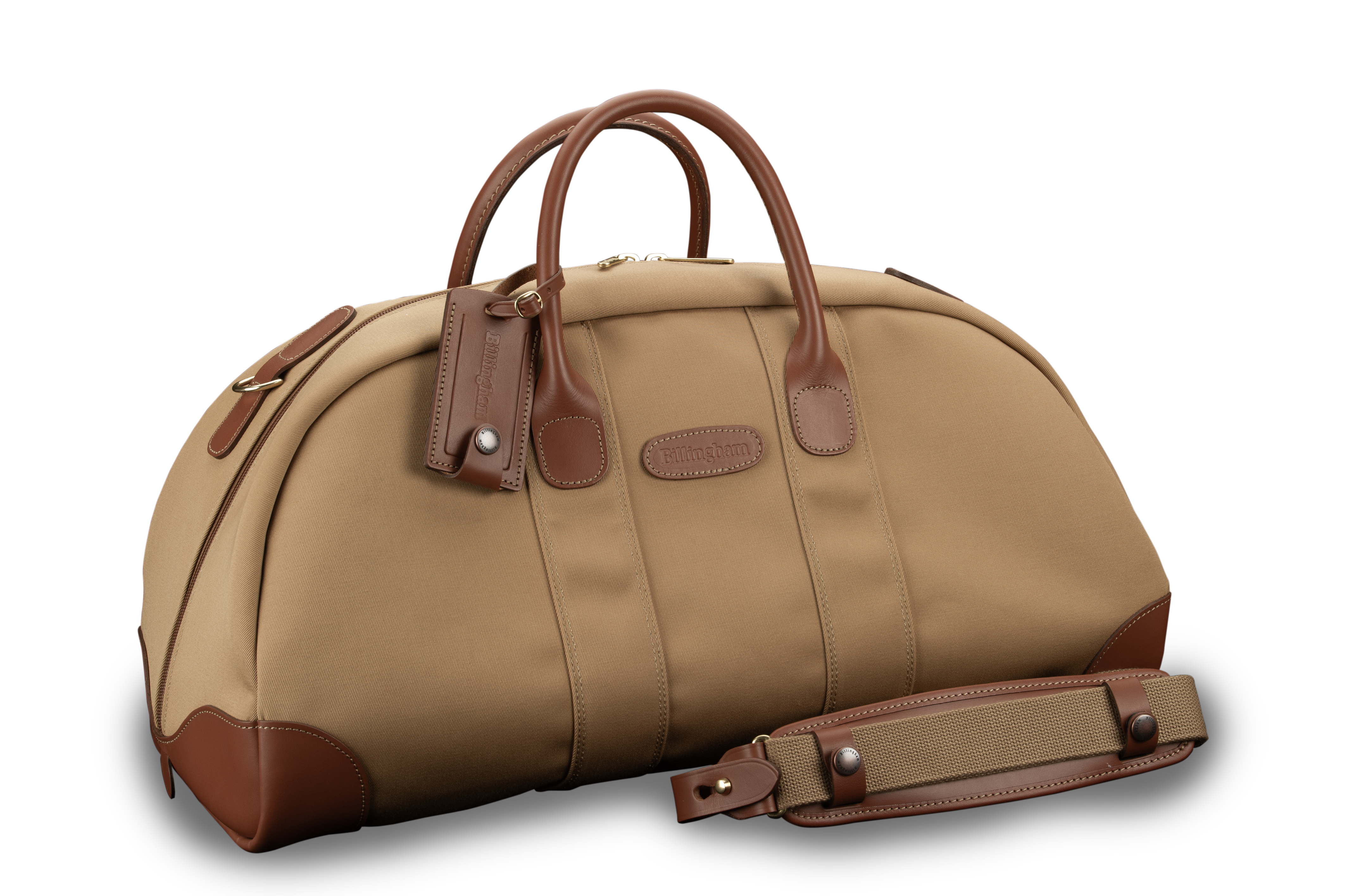 billingham-stowaway-weekender-reisetasche-khaki-chocolate image 2