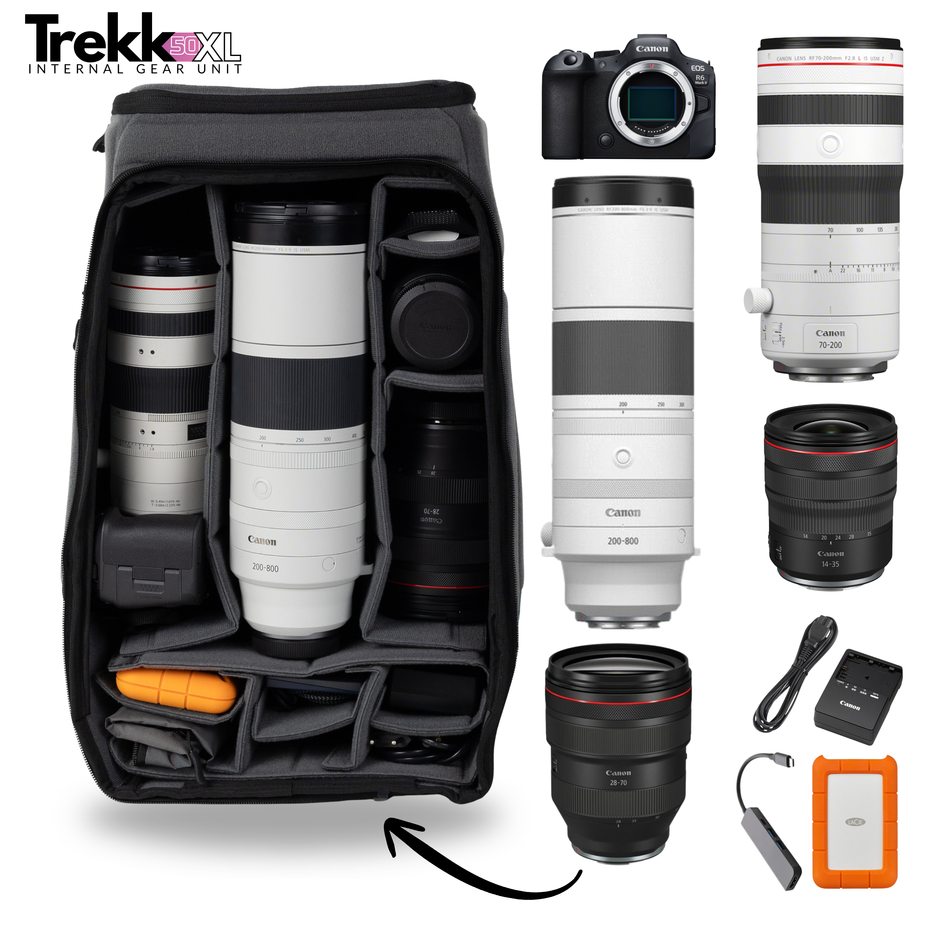 compagnon-performance-line-element-trekkpack-50l-kamerarucksack-komplett-set image 2