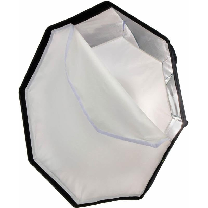 caruba-octabox-95-cm-silber-mit-gitter-bowens-portrait image 2