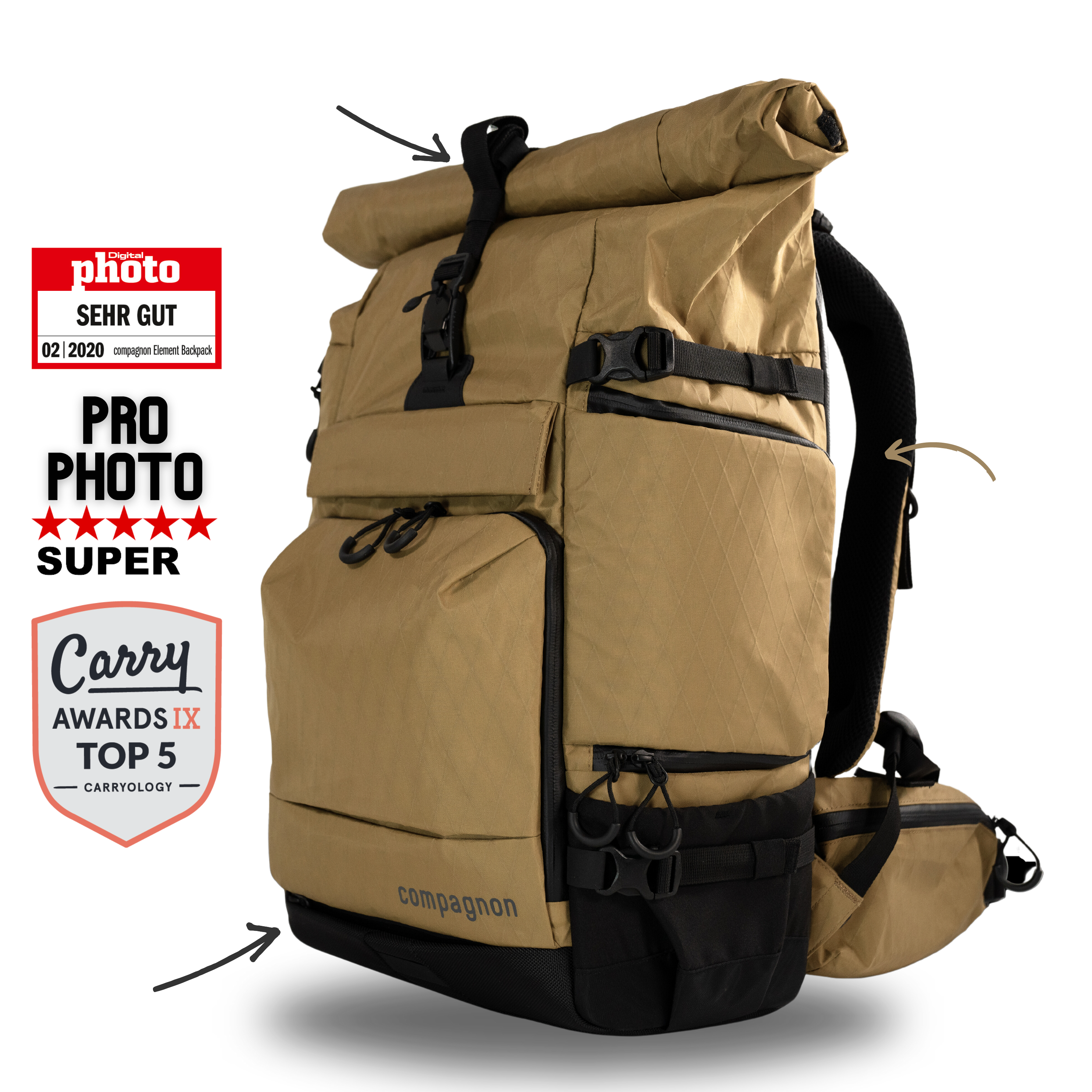 compagnon-element-backpack-30l-kamerarucksack-carbon image 4