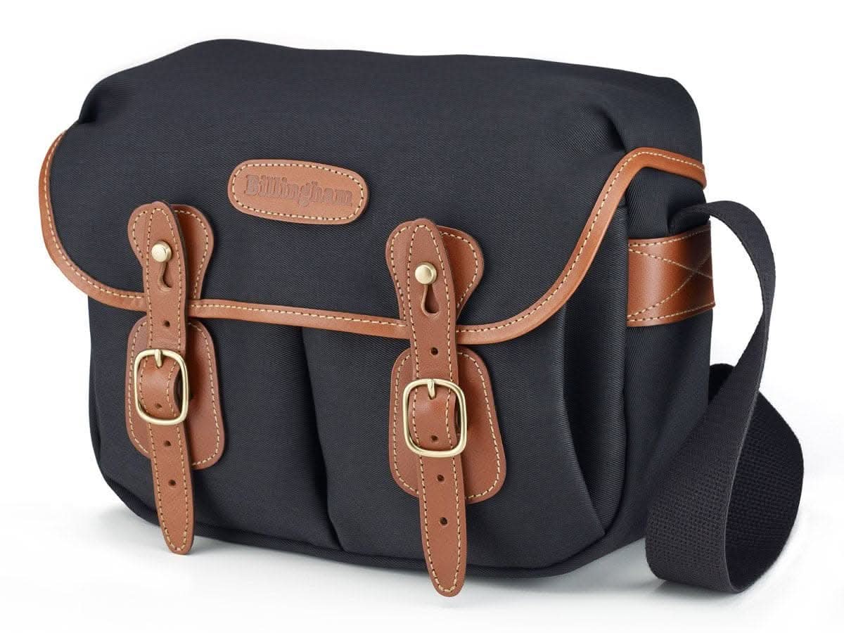 billingham-hadley-small-kameratasche-canvas-tan-schwarz image 2