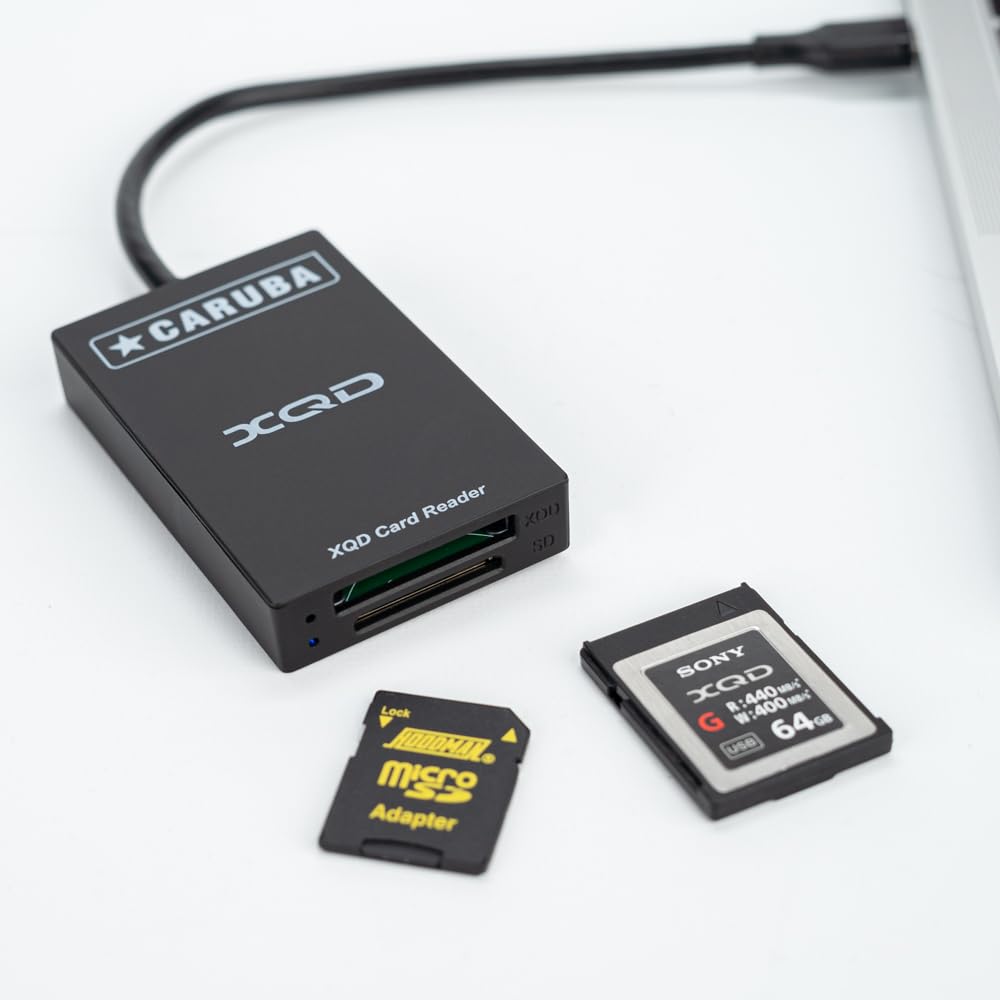 caruba-2-in-1-cardreader-xqd-sd-usb-c-kartenleser image 2