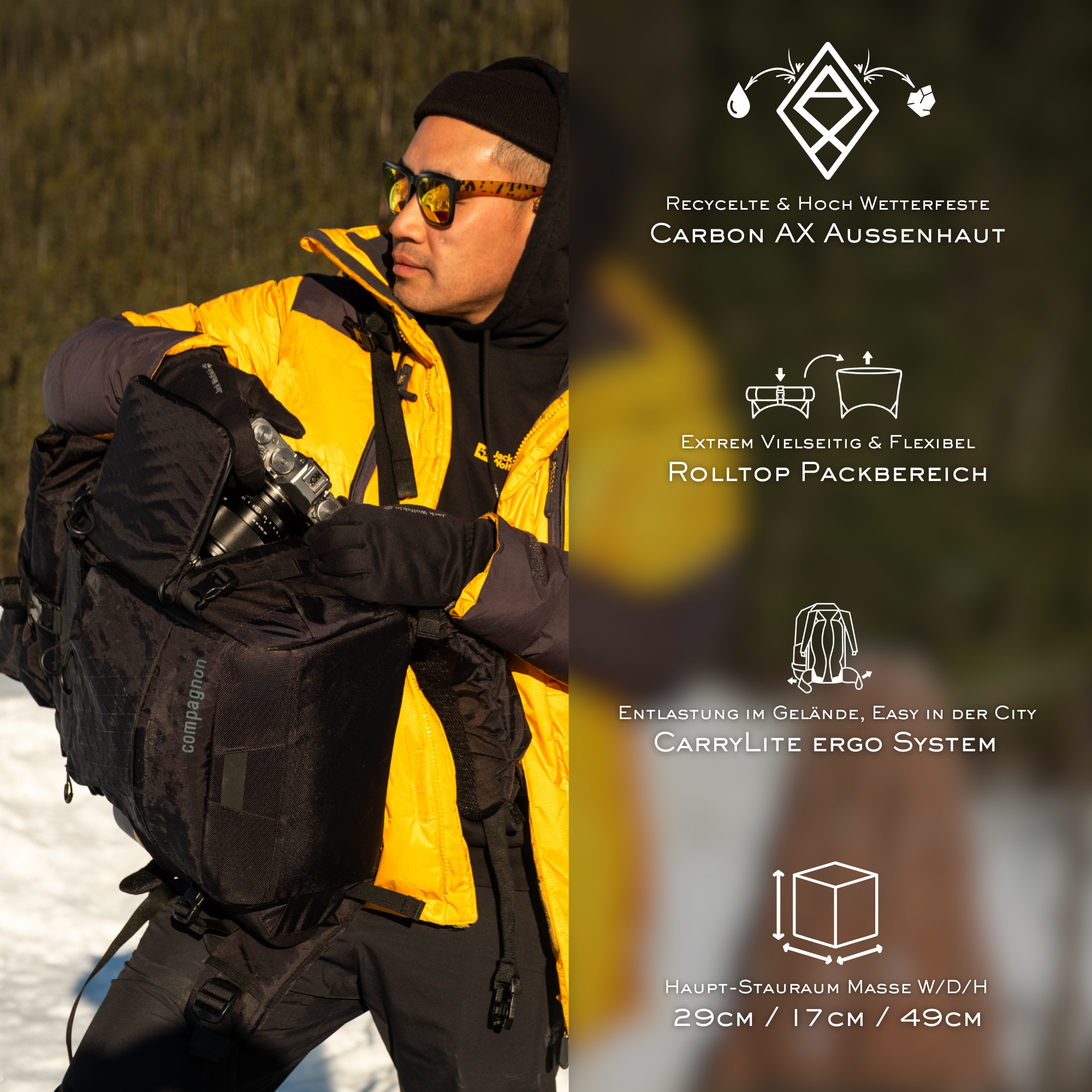 compagnon-element-backpack-30l-kamera-rucksack-carrylite-outdoor image 2