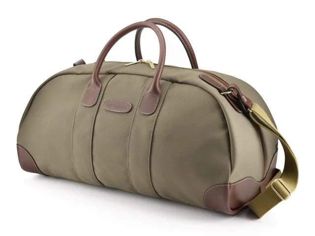 billingham-stowaway-weekender-reisetasche-khaki-chocolate image 1