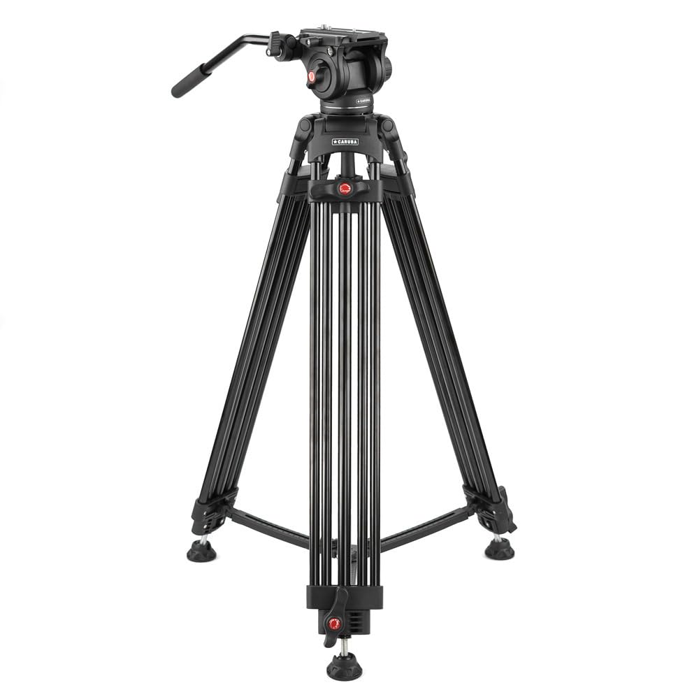 caruba-videostar180-videostativ-180-cm-mit-fluidkopf image 1
