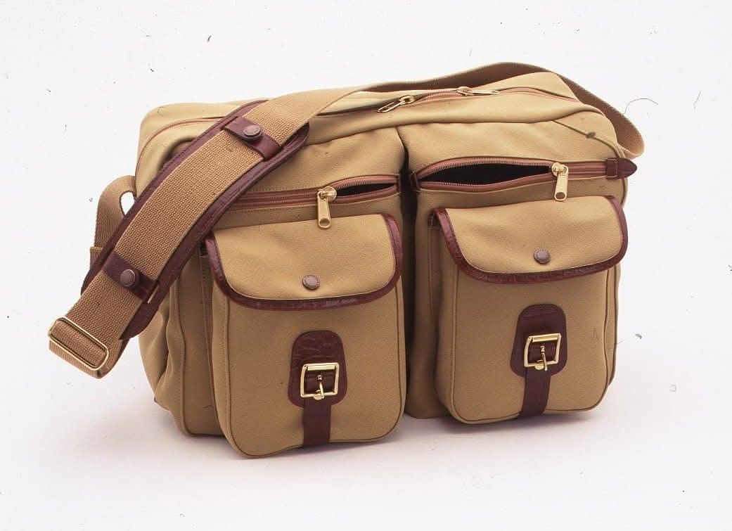 billingham-metro-kram-reisetasche-khaki-brown-travel-bag-vintage image 2