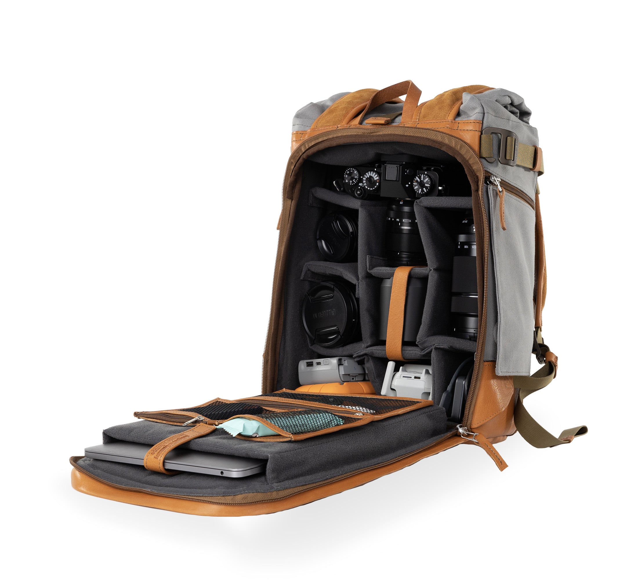 compagnon-heritage-little-backpack-gen-iii-kamerarucksack-leder-canvas image 3