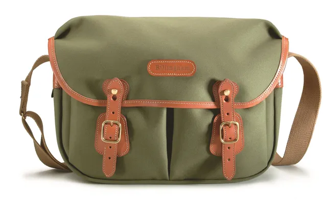 billingham-hadley-original-fototasche-khaki-canvas-tan-leder image 1