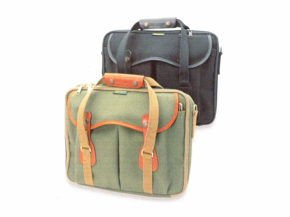 billingham-eventer-associate-aktentasche-schwarz-canvas-leder image 1