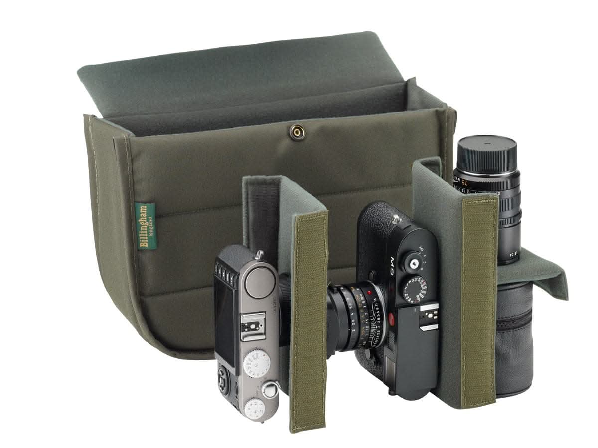 billingham-hadley-small-kameratasche-canvas-tan-schwarz image 4